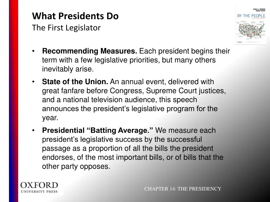 what presidents do the first legislator