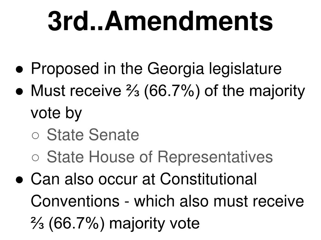 3rd amendments