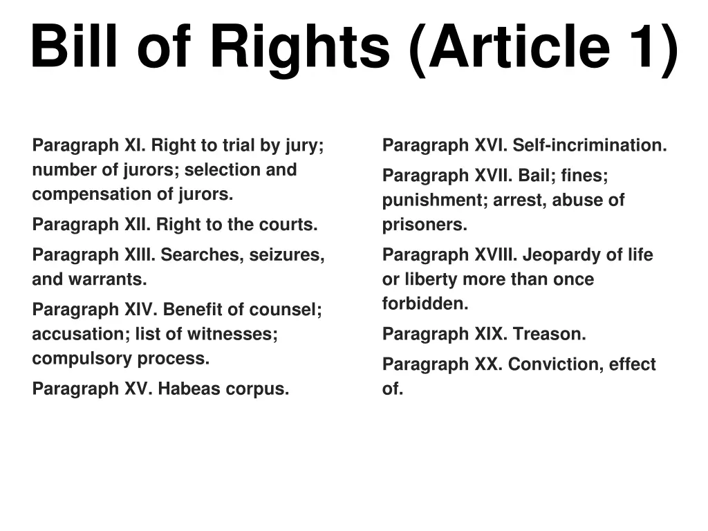 bill of rights article 1 3