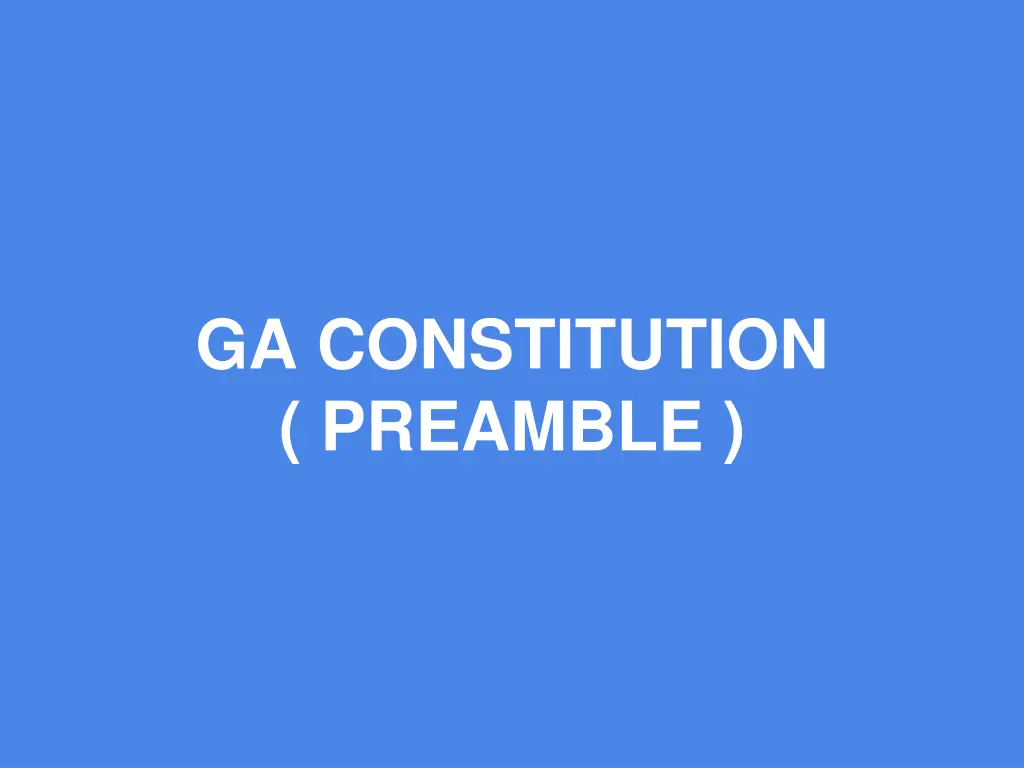 ga constitution preamble