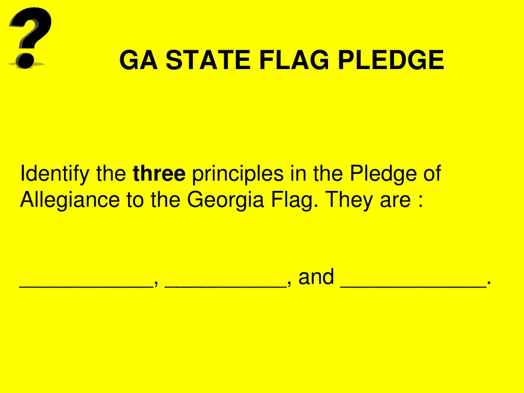 ga state flag pledge