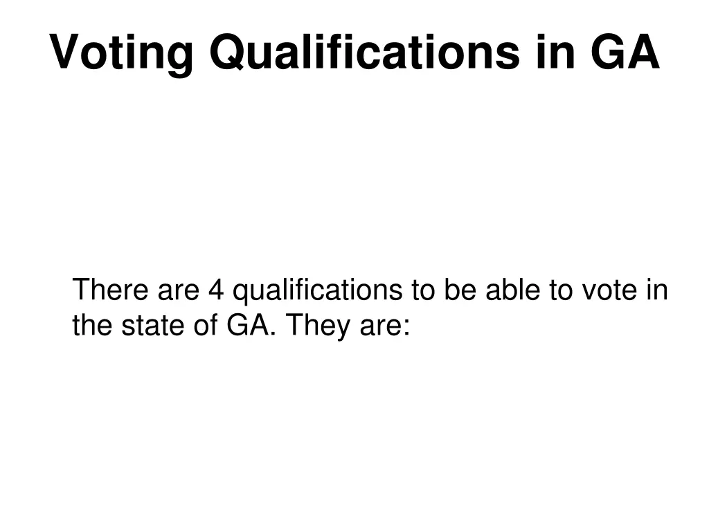 voting qualifications in ga