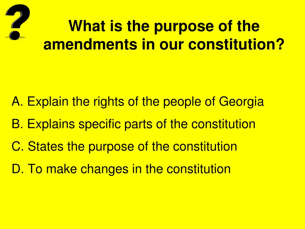 what is the purpose of the amendments