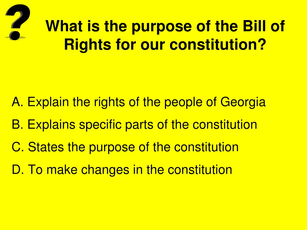 what is the purpose of the bill of rights