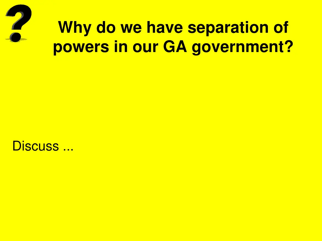 why do we have separation of powers