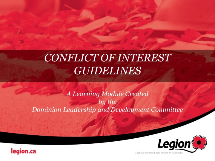 conflict of interest guidelines