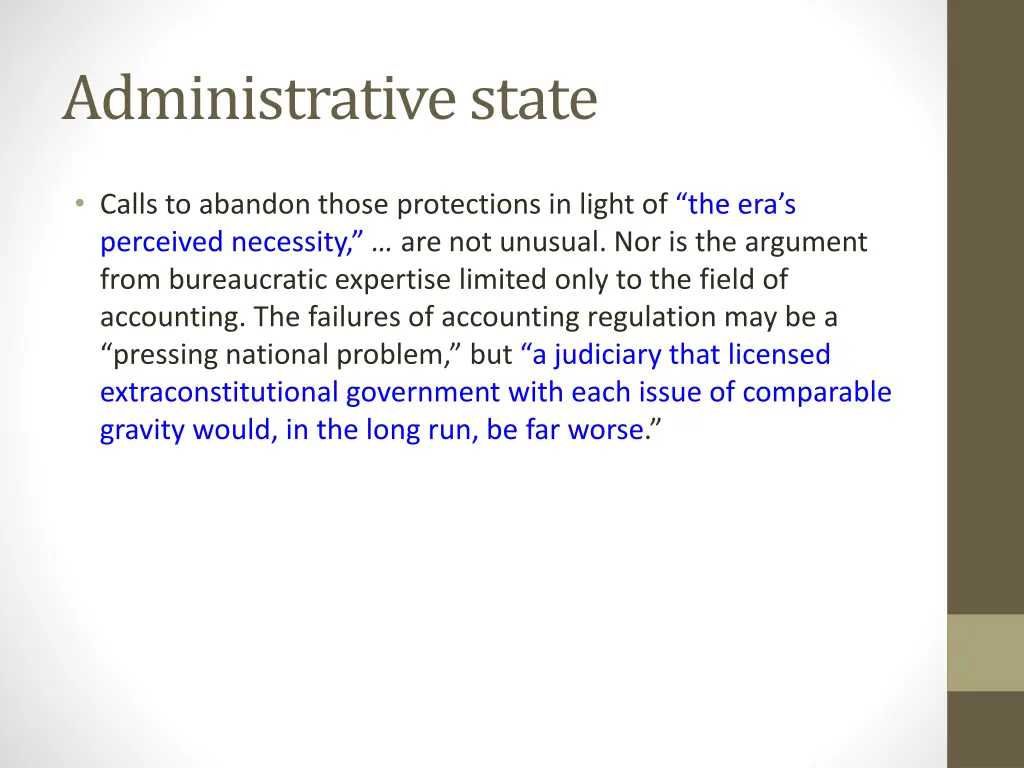 administrative state 1