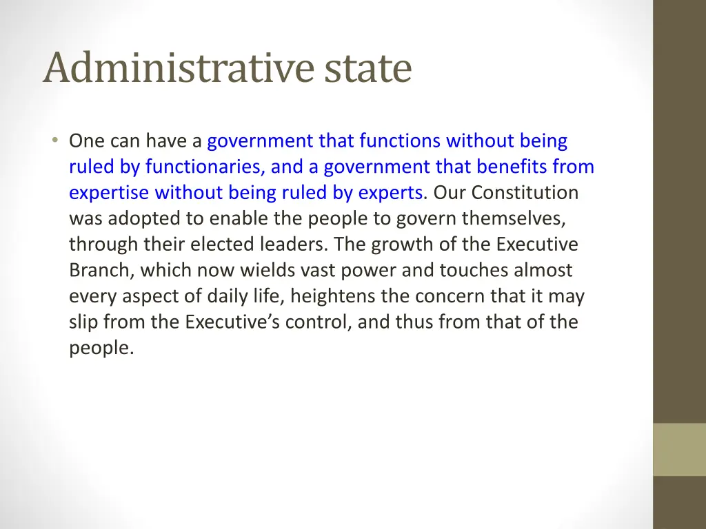 administrative state