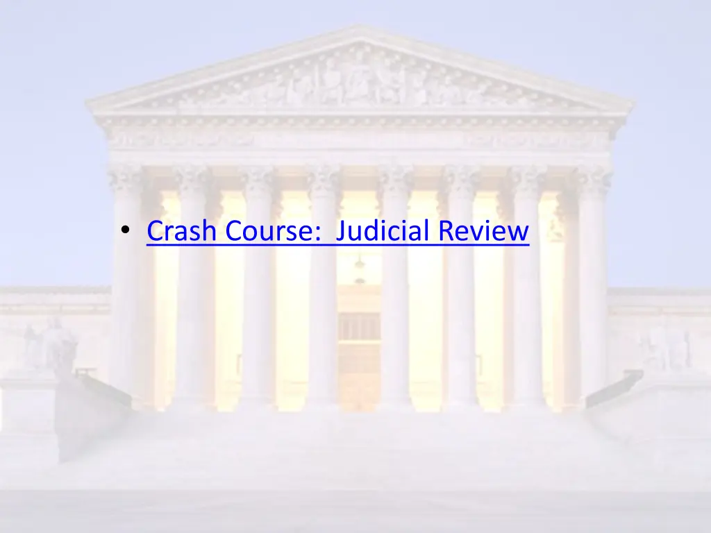 crash course judicial review