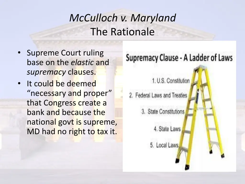 mcculloch v maryland the rationale