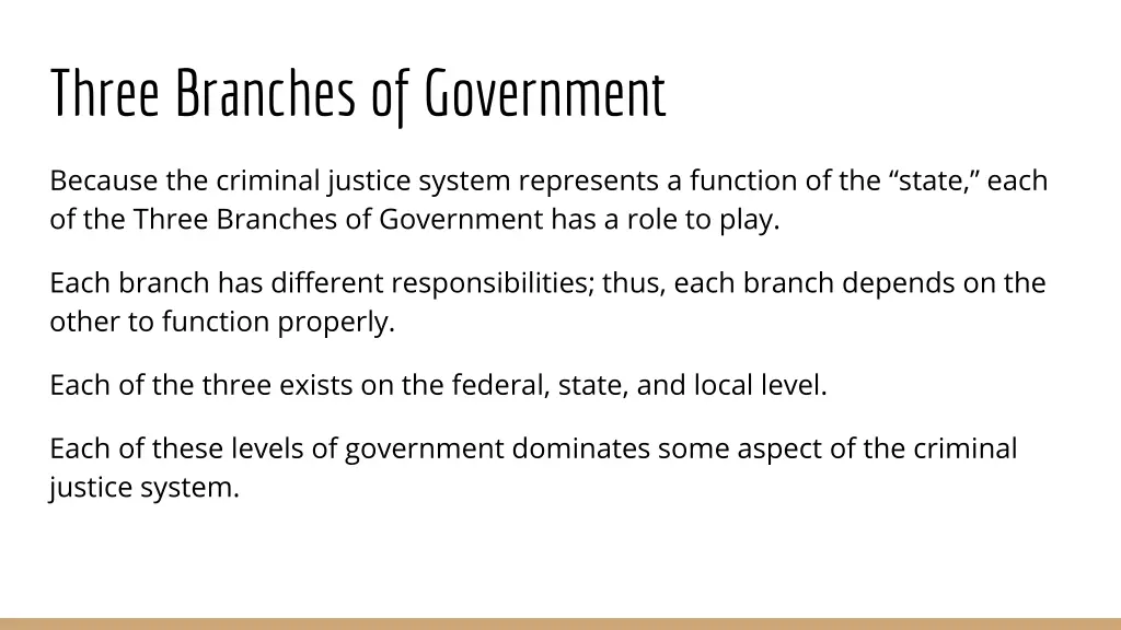 three branches of government