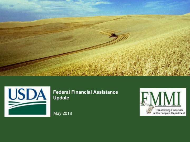 federal financial assistance update