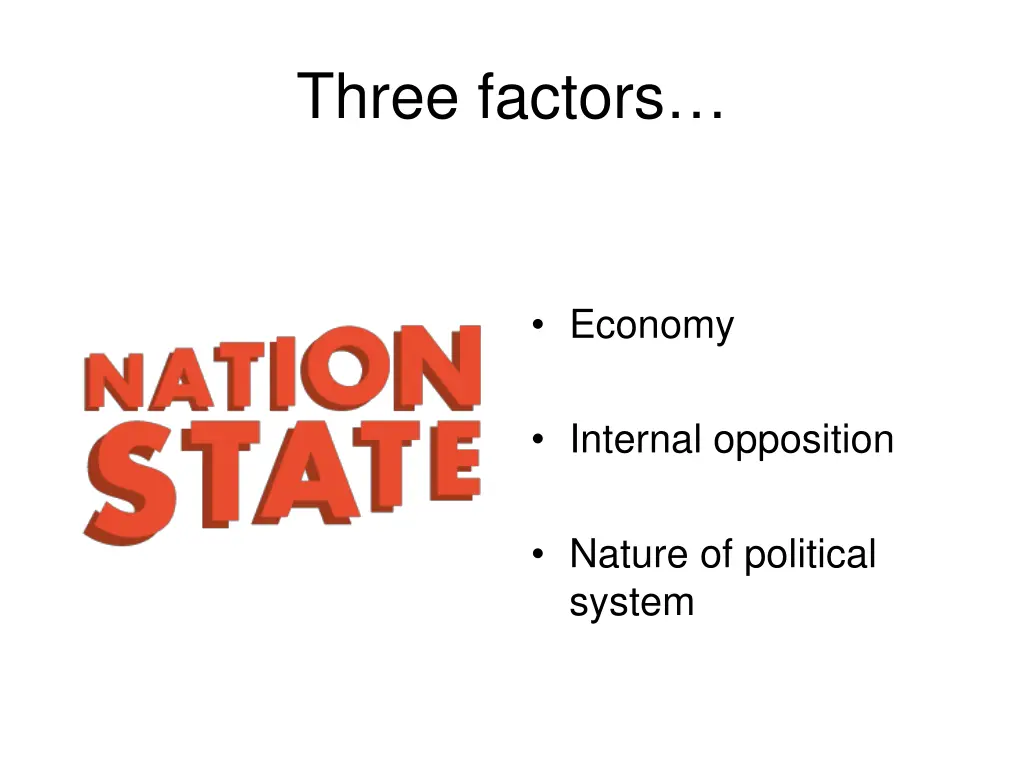 three factors