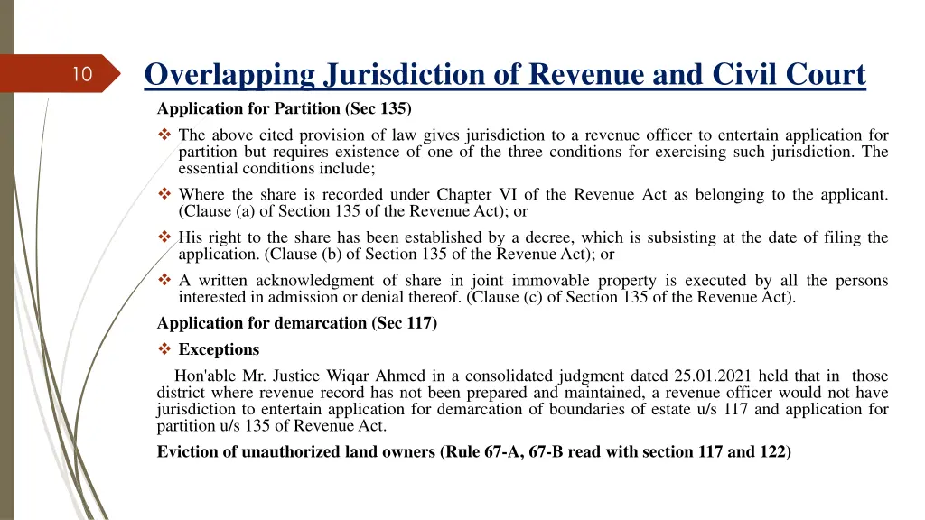 overlapping jurisdiction of revenue and civil 2