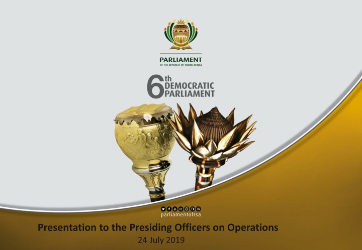 presentation to the presiding officers