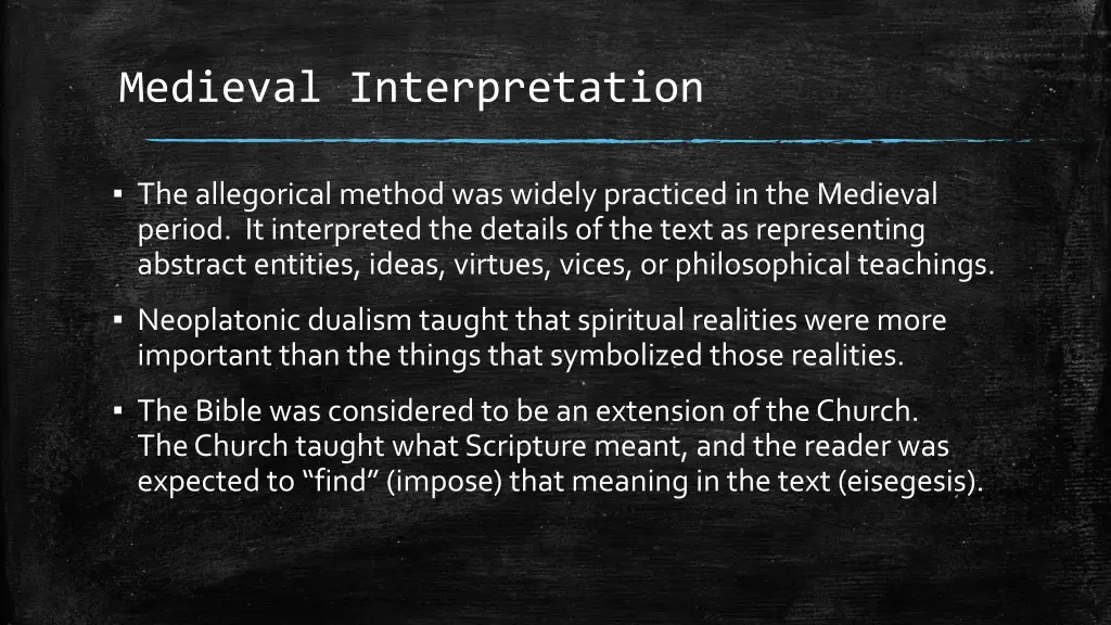 medieval interpretation