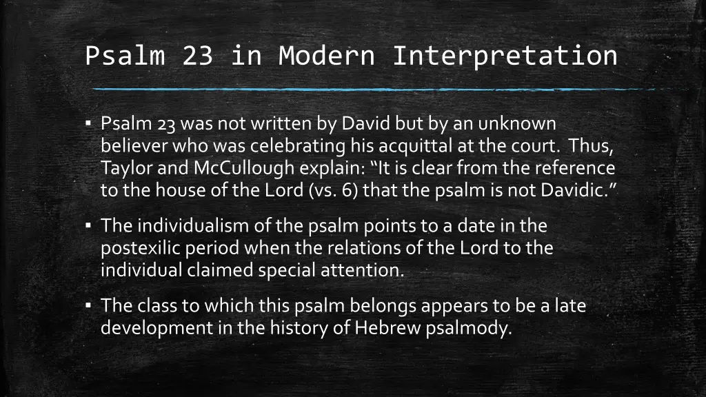 psalm 23 in modern interpretation