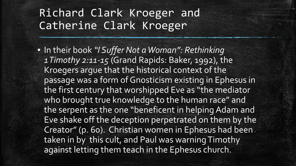 richard clark kroeger and catherine clark kroeger