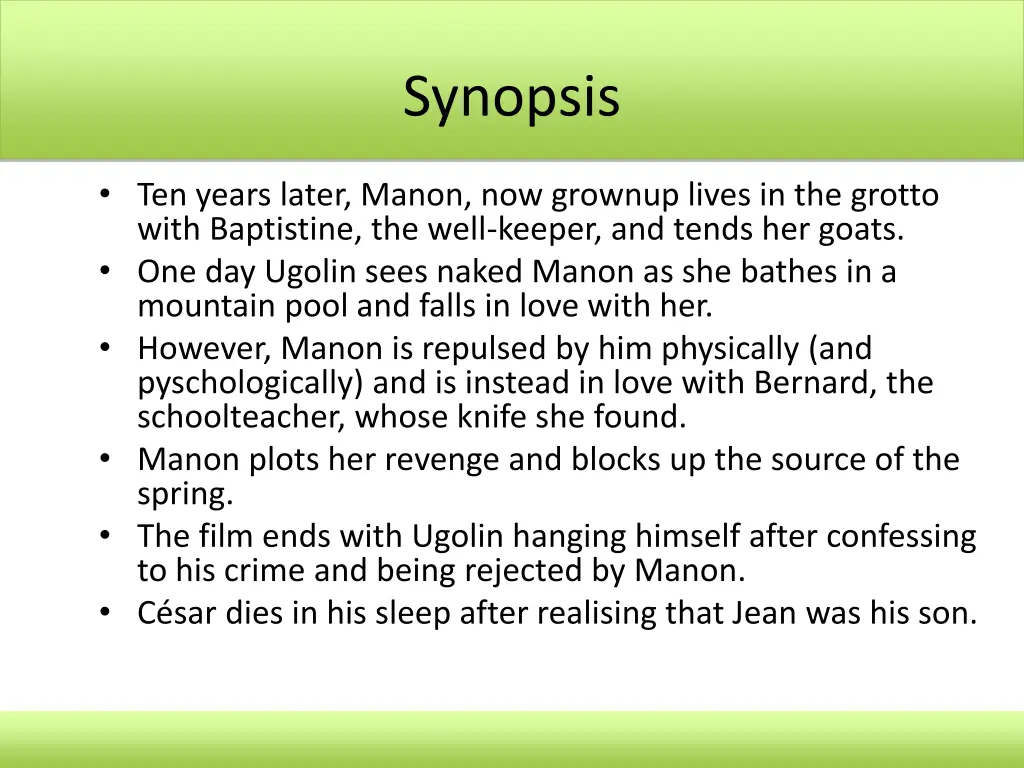 synopsis