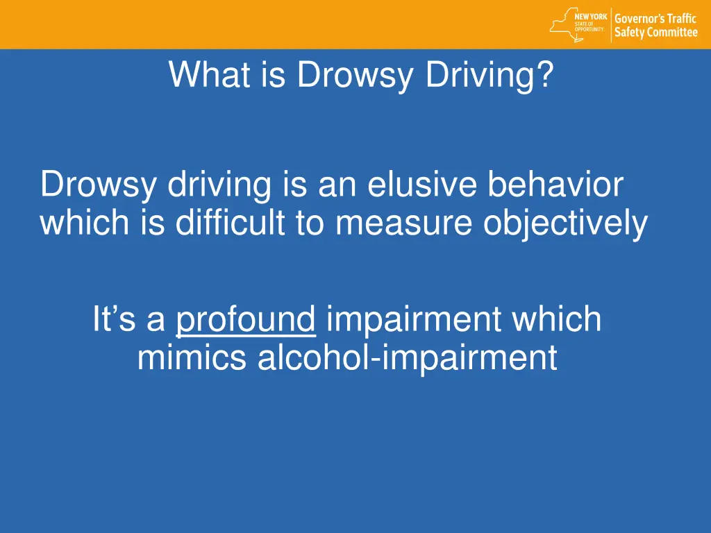 what is drowsy driving