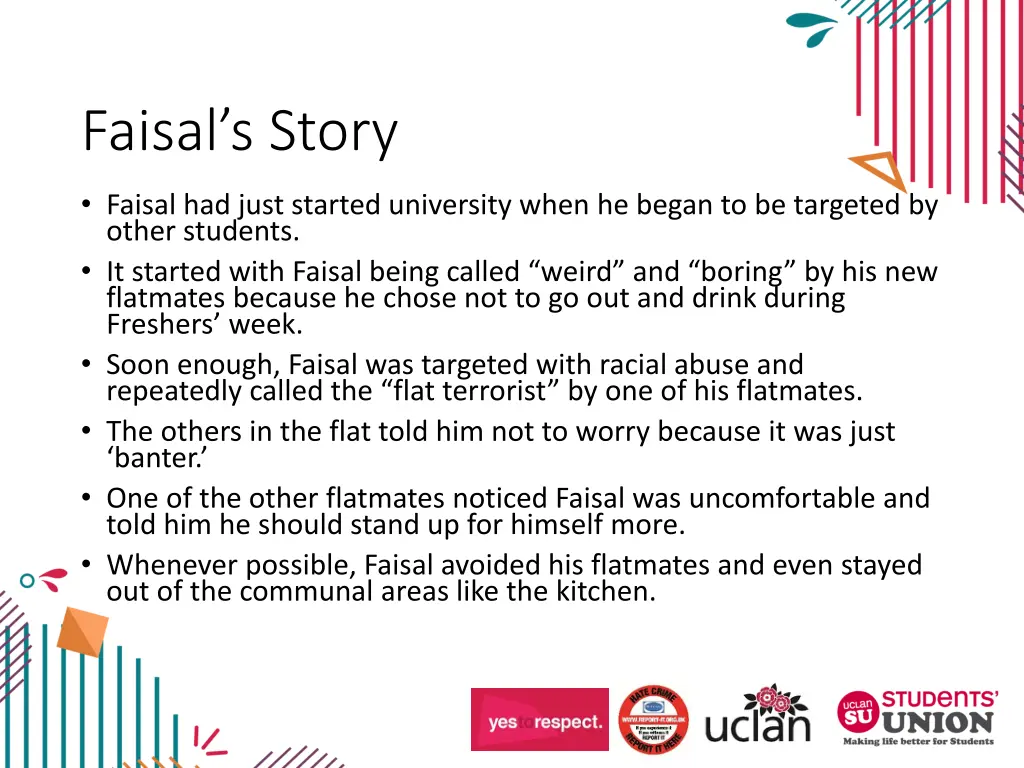 faisal s story