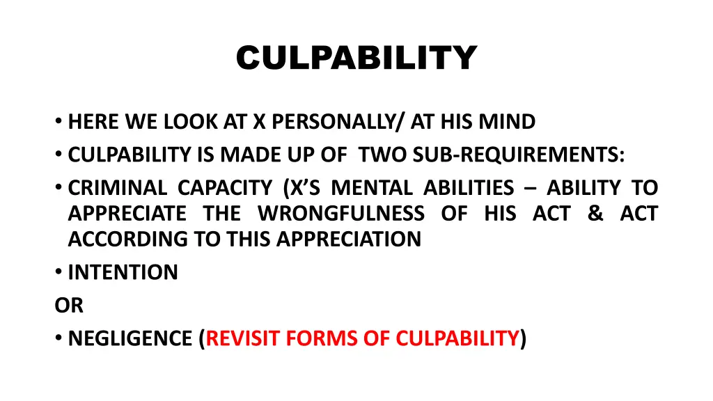 culpability