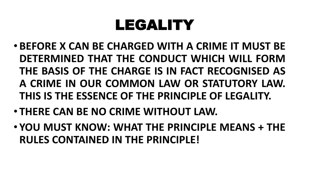 legality legality