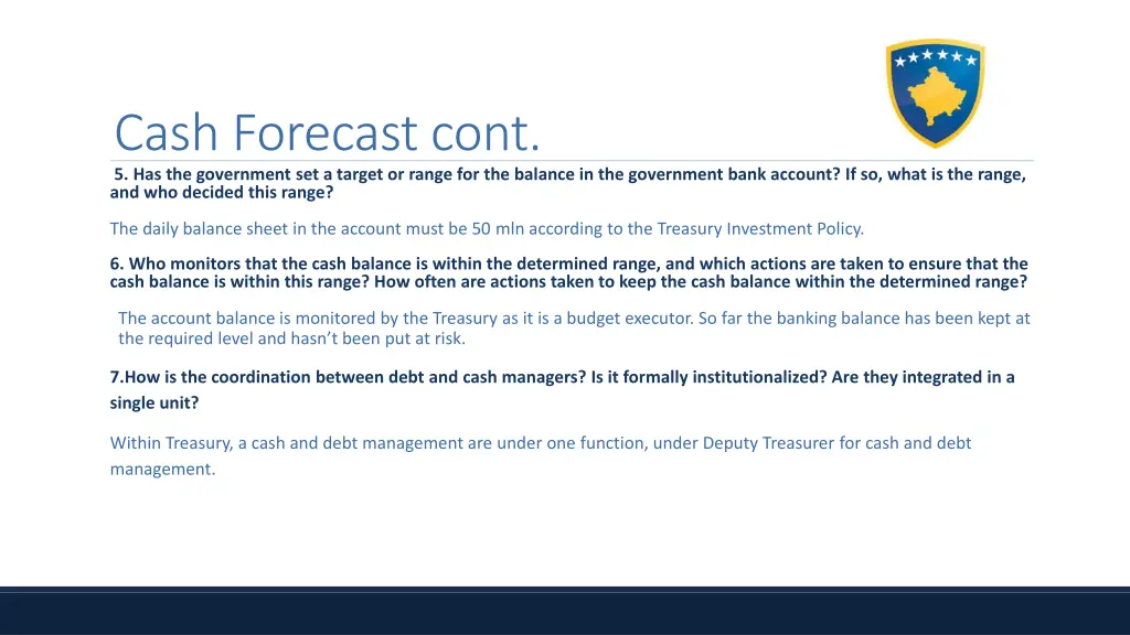 cash forecast cont 1