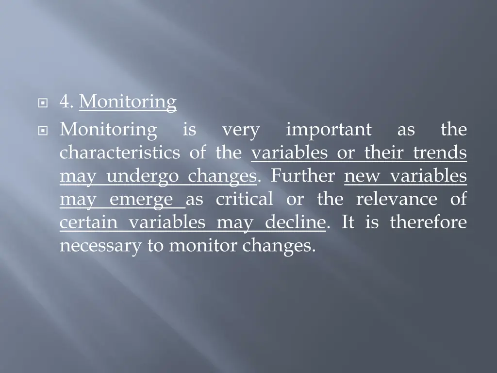 4 monitoring monitoring characteristics