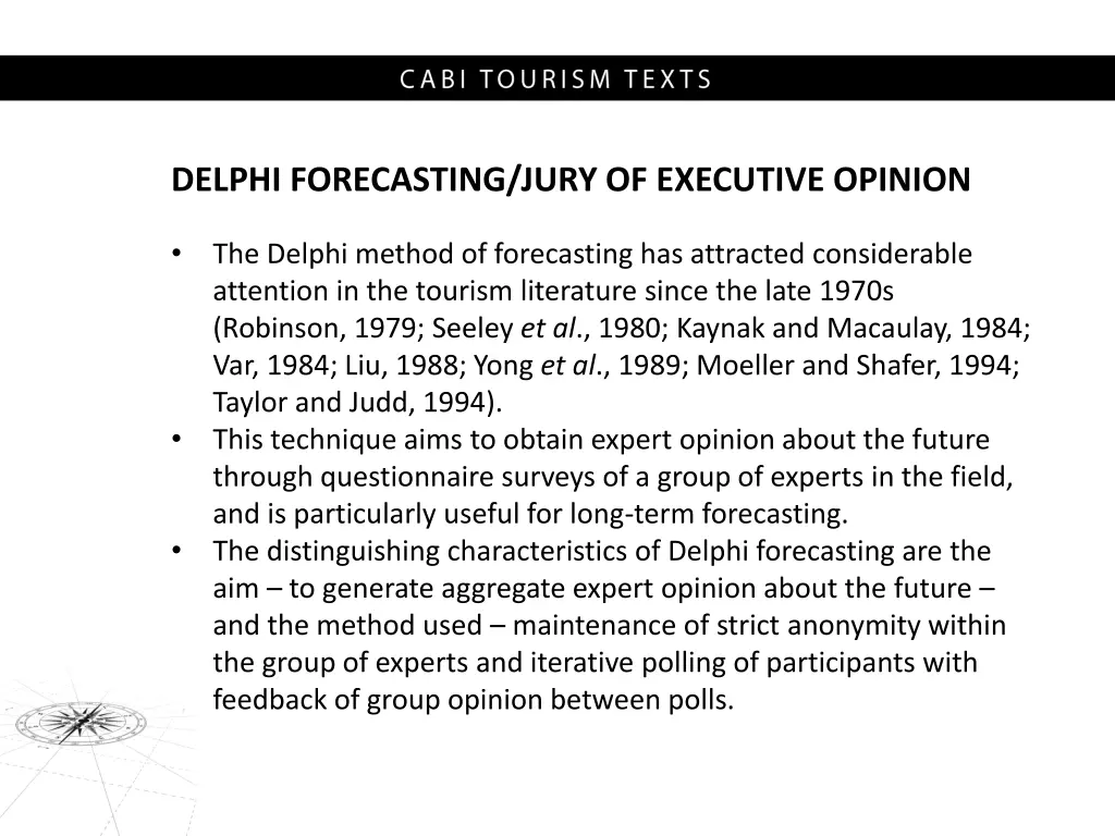 delphi forecasting jury of executive opinion