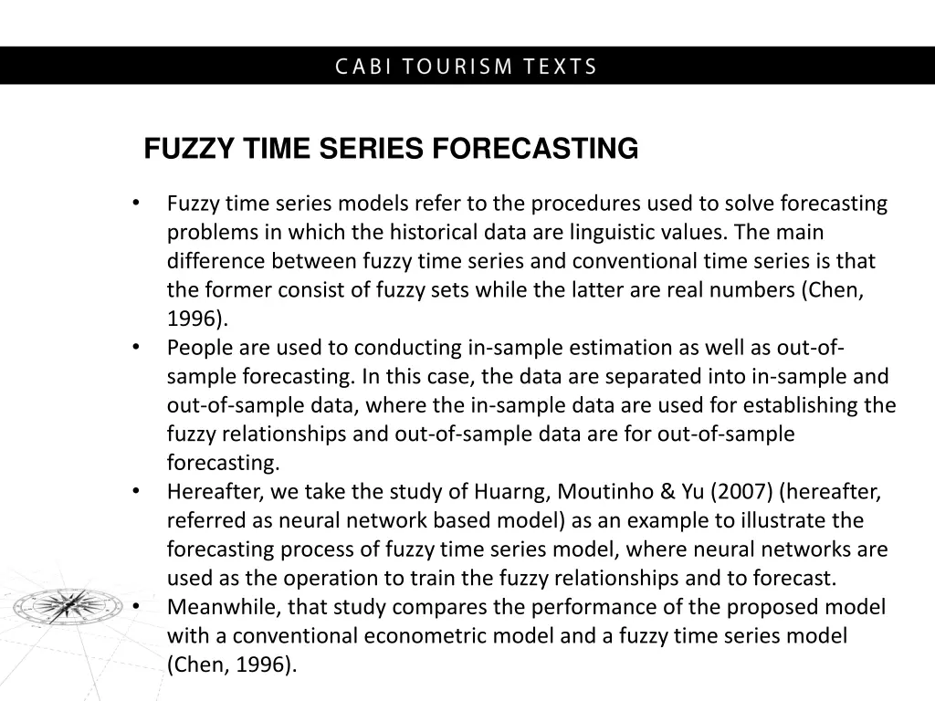 fuzzy time series forecasting