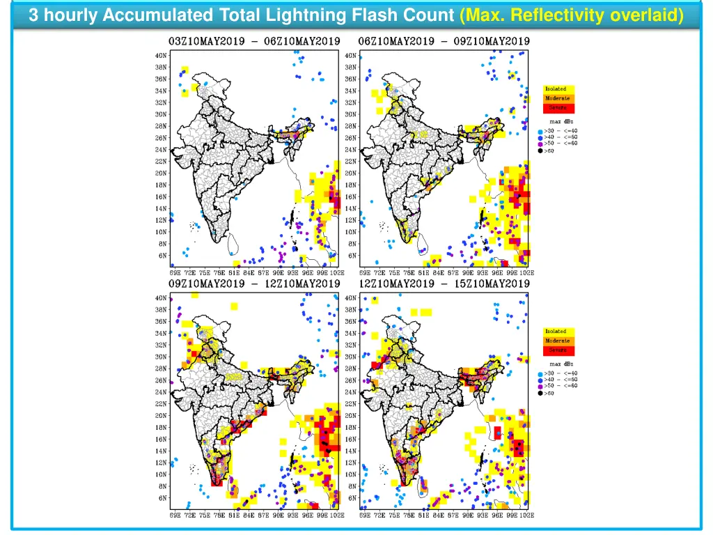 3 hourly accumulated total lightning flash count