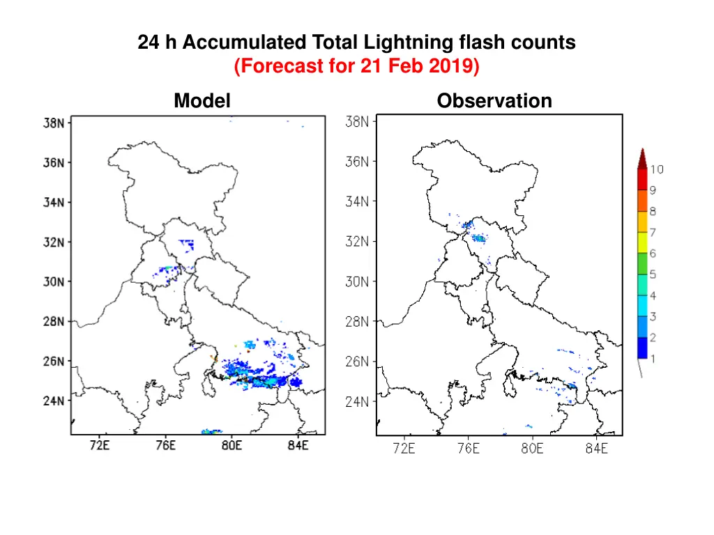 24 h accumulated total lightning flash counts