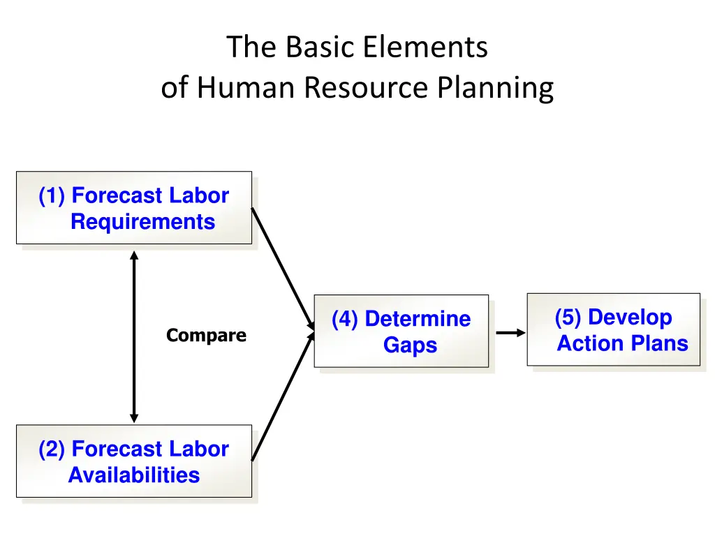 the basic elements of human resource planning