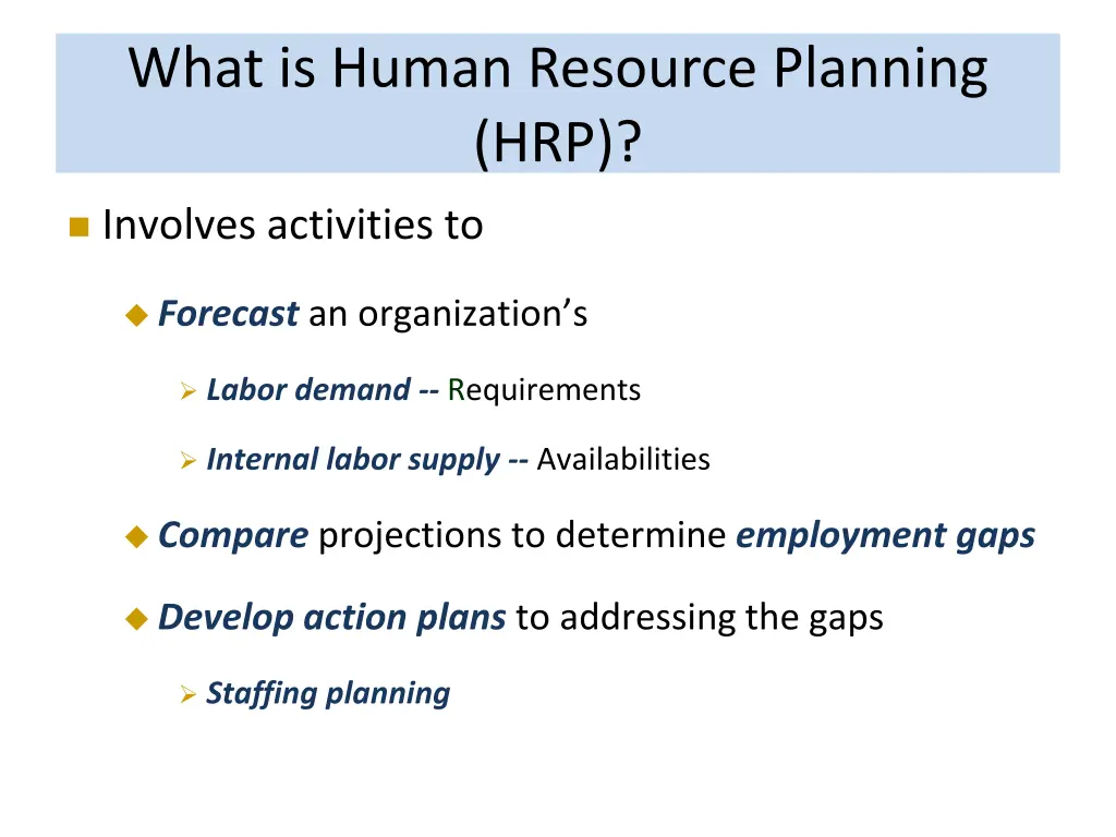 what is human resource planning hrp