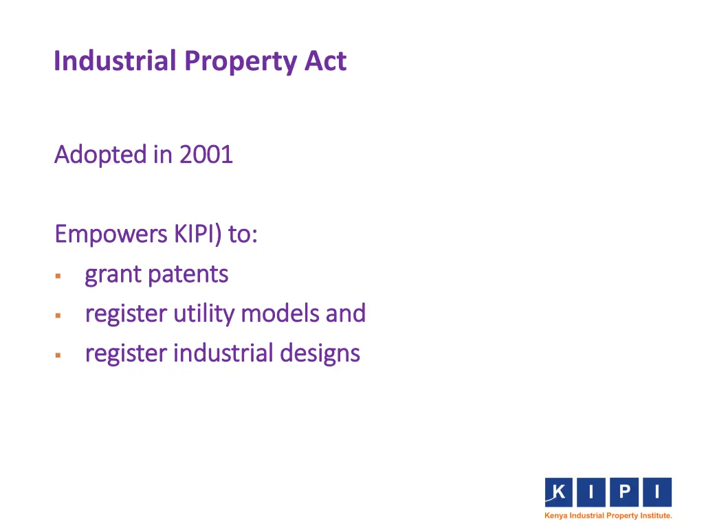 industrial property act