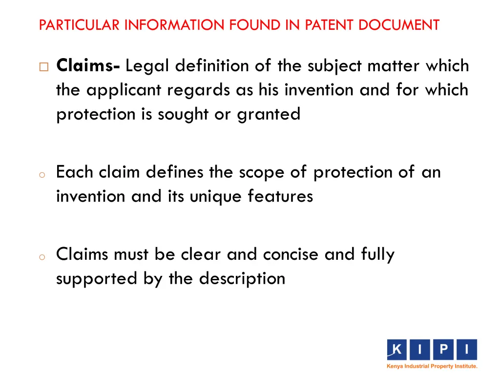 particular information found in patent document 1