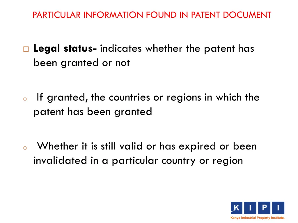 particular information found in patent document 4