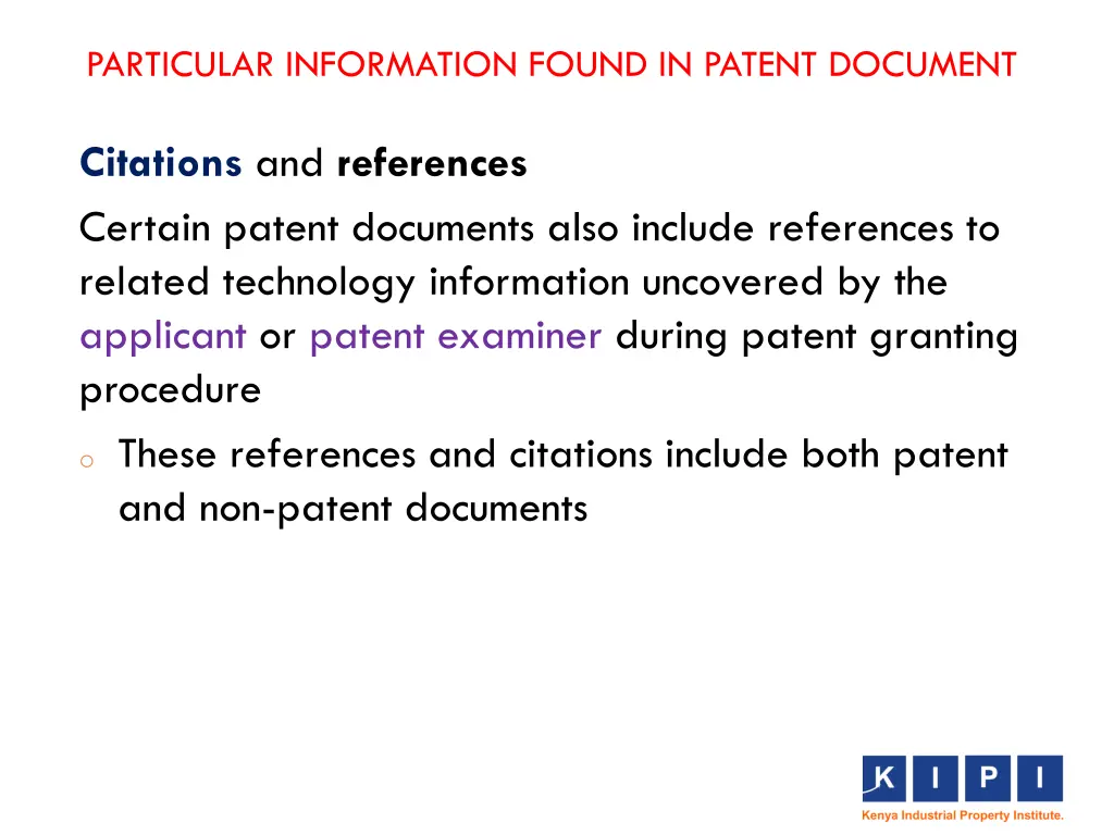 particular information found in patent document 5