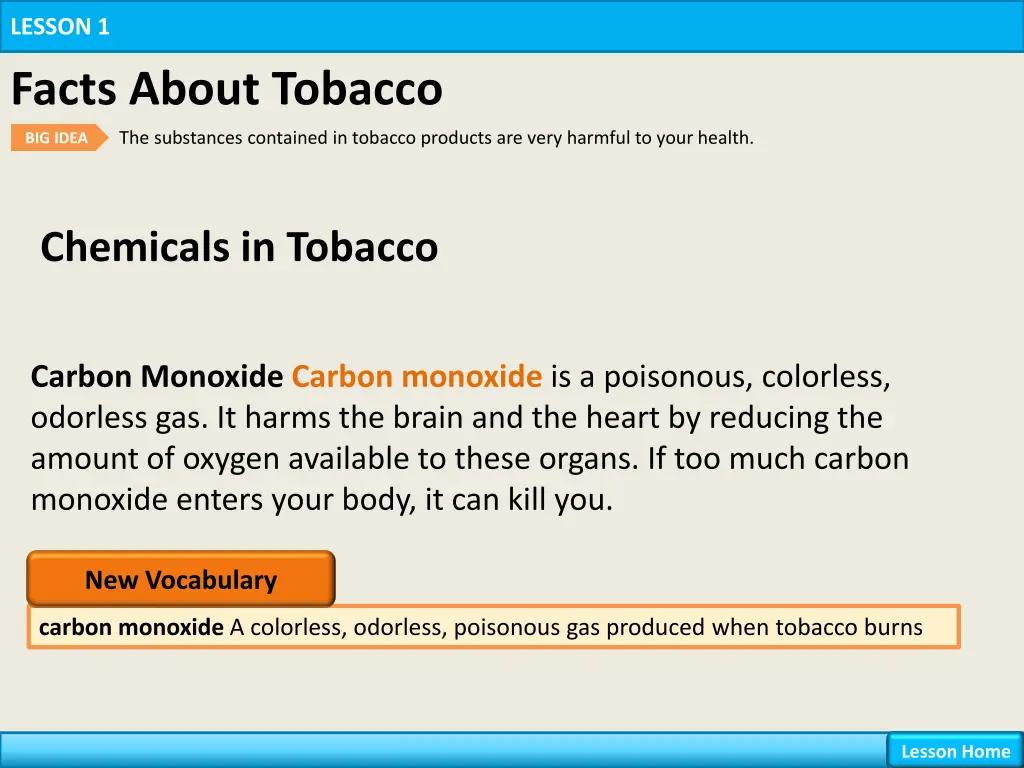 lesson 1 facts about tobacco 10