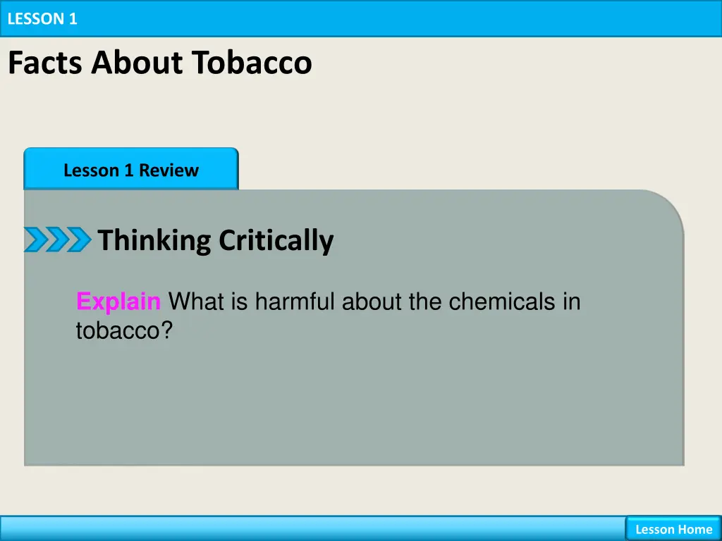 lesson 1 facts about tobacco 15