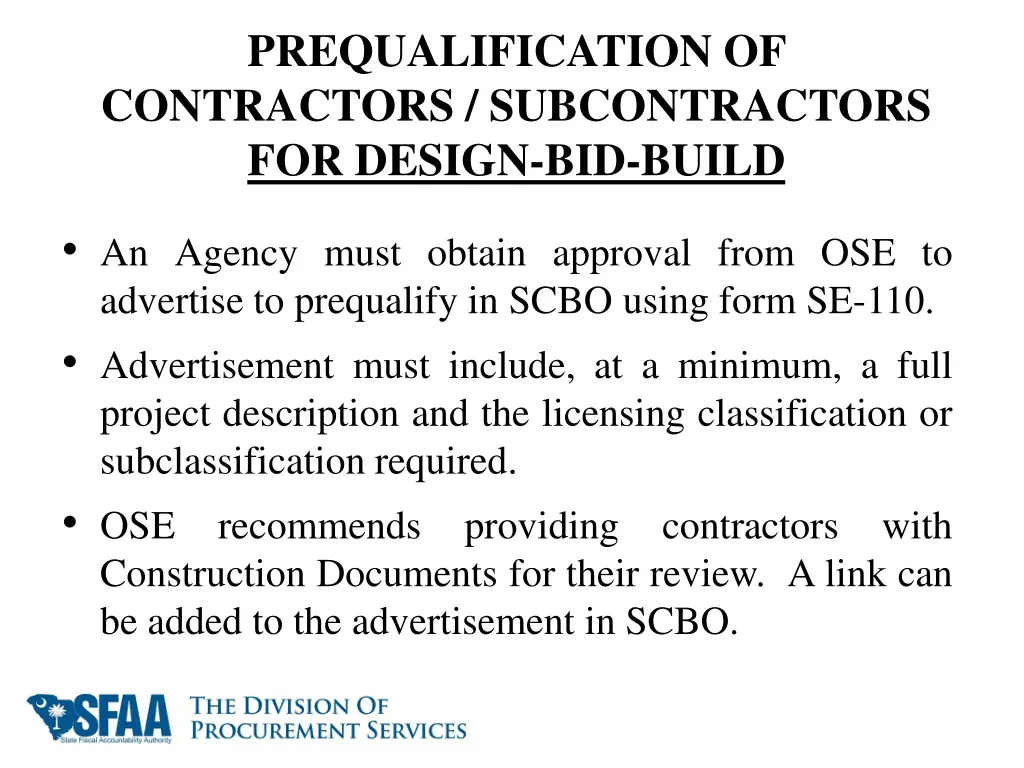 prequalification of contractors subcontractors 4