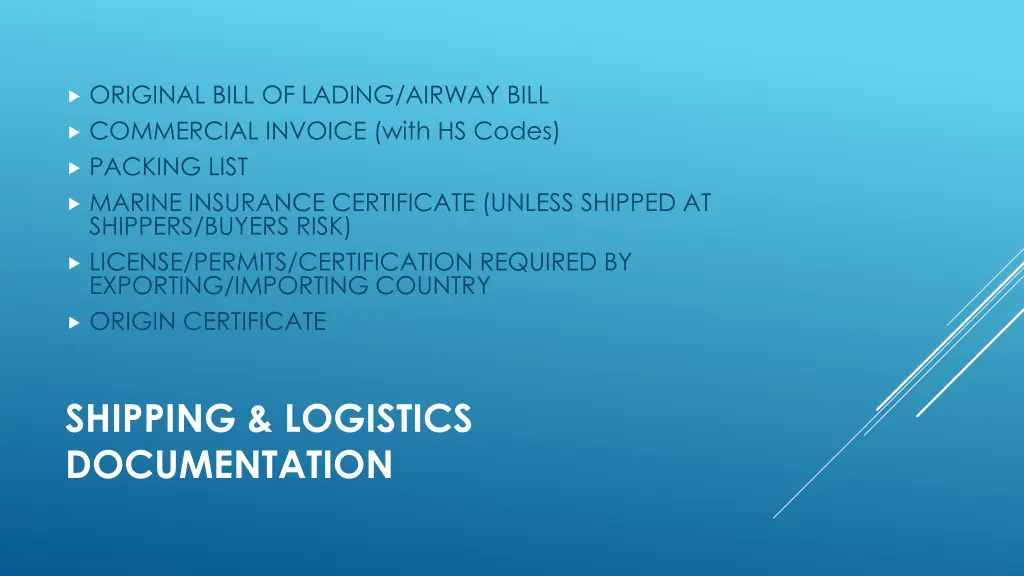 original bill of lading airway bill commercial