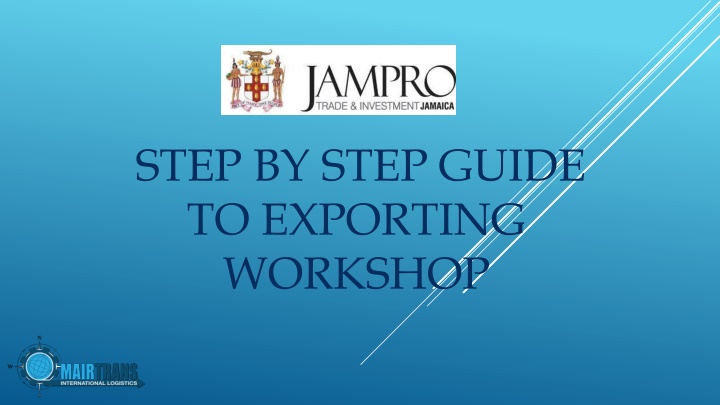 step by step guide to exporting workshop