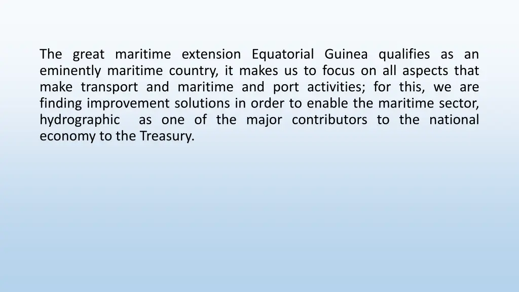 the great maritime extension equatorial guinea