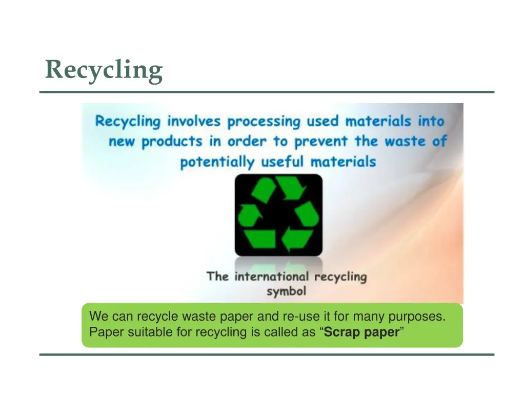 recycling