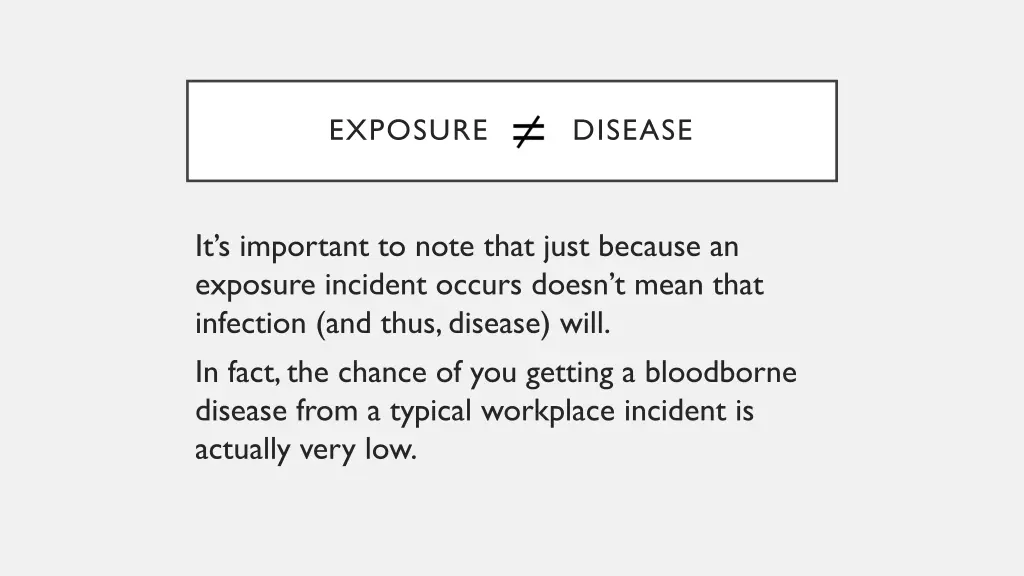 exposure disease