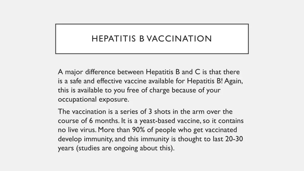 hepatitis b vaccination