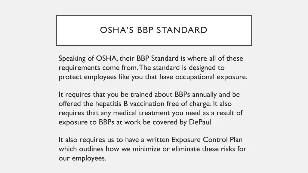 osha s bbp standard