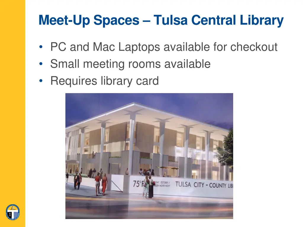 meet up spaces tulsa central library